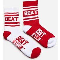 Beat Boyz Club Men's 'Beat Boyz Twinpack Sports Socks in Red
