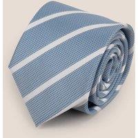 Oswin Hyde Men's Stripe Blue White Tie