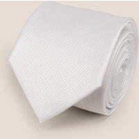 Oswin Hyde Men's White Ribbed Tie