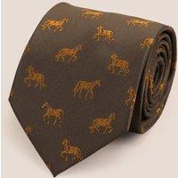 Oswin Hyde Men's Stallion Deep Green Tie