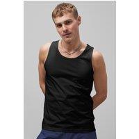 Enorsia Men's Essential Cotton Vest in Black | Size: Medium