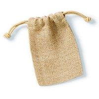 Westford Mill Men's Jute Rope Close Plain Stuff Bag in Natural | Size: Medium
