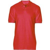 Gildan Men's Softstyle Short Sleeve Double Pique Polo Shirt in Red | Size: 2XL