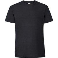 Fruit of the Loom Men's Iconic 195 Ringspun Premium T-Shirt in Black | Size: XL