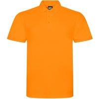 PRORTX Men's Pro Pique Polo Shirt in Orange | Size: Large
