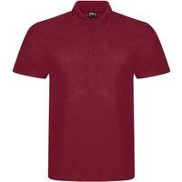 PRORTX Men's Pro Pique Polo Shirt in Burgundy | Size: Medium