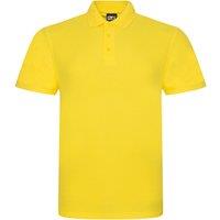 PRORTX Men's Pro Pique Polo Shirt in Yellow | Size: Large