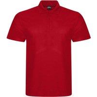 PRORTX Men's Pro Pique Polo Shirt in Red | Size: XL