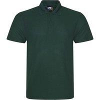 PRORTX Men's Pro Pique Polo Shirt in Bottle Green | Size: Small