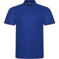 PRORTX Men's Pro Pique Polo Shirt in Royal | Size: Small