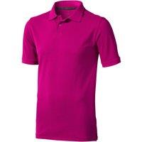 Elevate Men's Calgary Short Sleeve Polo in Pink | Size: XL