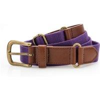 Asquith & Fox Men's Faux Leather & Canvas Belt in Purple