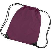 Bagbase Men's Premium Gymsac Water Resistant Bag (11 Litres) Pack of 2 in Burgundy