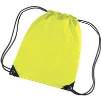 Bagbase Men's Premium Gymsac Water Resistant Bag (11 Litres) Pack of 2 in Bright Yellow