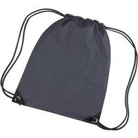 Bagbase Men's Premium Gymsac Water Resistant Bag (11 Litres) Pack of 2 in Dark Grey