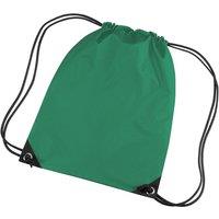 Bagbase Men's Premium Gymsac Water Resistant Bag (11 Litres) Pack of 2 in Green
