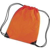 Bagbase Men's Premium Gymsac Water Resistant Bag (11 Litres) Pack of 2 in Orange