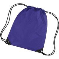 Bagbase Men's Premium Gymsac Water Resistant Bag (11 Litres) Pack of 2 in Purple