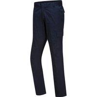 Portwest Men's Stretch Slim Combat Trousers in Dark Navy | Size: 34R
