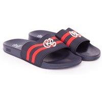 Crosshatch Men's Hamlax Sliders in Navy | Size: 6