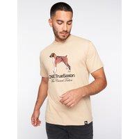 One True Saxon Men's Dawg T-Shirt in Stone | Size: XL