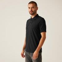 Regatta Men's Pro 65/35 Short Sleeved Polo in Black | Size: XS