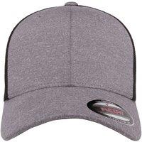 Flexfit by Yupoong Men's Melange Mesh Trucker Cap in Mid Grey