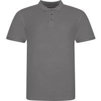 AWDis Men's Just Polos The 100 Polo Shirt in Charcoal | Size: 2XL