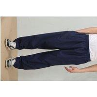 Thobez Men's Comfort Thobe Trousers Pants Lounge Elasticated Zip Pockets in Navy | Size: XL