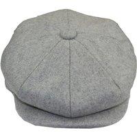 TruClothing Men's Classic Wool Blend Newsboy Hat Flat Cap in Grey | Size: 21 inches