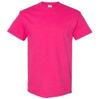 Gildan Men's Heavy Cotton Short Sleeve T-Shirt (Pack Of 5) in Pink | Size: Medium