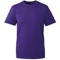 Anthem Men's Plain Dark Grey T-Shirt in Purple | Size: 4XL