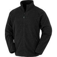 Result Men's Polarthermic Fleece Jacket in Black | Size: XL