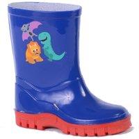 StormWells Men's Dinosaur Wellington Boots in Navy | Size: 3