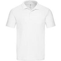 Fruit of the Loom Men's Original Polo Shirt in White | Size: Large