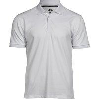 TEE JAYS Men's Club Polo Shirt in White | Size: 2XL