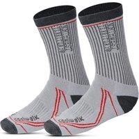 Northwest Territory Men's COOLWALK Socks in Grey | Size: 6-8