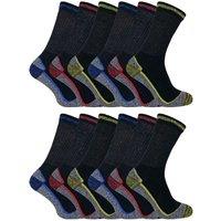 Sock Snob Men's 12 Pairs Soft Breathable Bamboo Work Socks | Size: 12-14