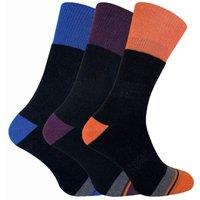 Peninsula Men's 3 Pack Cushioned Anti Blister Dual Layer Hiking Socks in Black | Size: 6-11