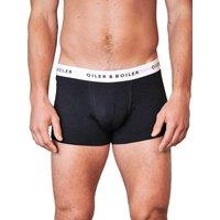 Oiler & Boiler Men's Classic Boxer Brief in Black | Size: Medium