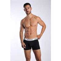 Arlo Hudson Men's Plain Cotton Trunk in Black | Size: Small