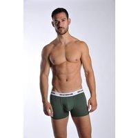 Arlo Hudson Men's Plain Cotton Trunk in Green | Size: Medium