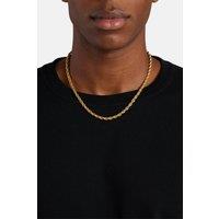 Cernucci Men's 5mm Rope Chain - Gold in Metallic Gold | Size: 18 inches