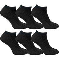 Sock Snob Men's 3 Pack 100% Cotton Trainer Socks in Black | Size: 9-12