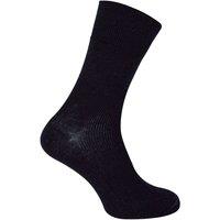 Dr.Socks Men's 1 Pack Non Elastic Merino Wool Diabetic Socks in Black | Size: 4-7