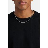 Cernucci Men's 3mm Franco Chain in Metallic Silver | Size: 20 inches