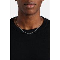 Cernucci Men's 2mm Curb Chain in Metallic Silver | Size: 22 inches