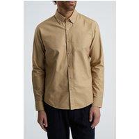 Melka Men's Oxford Shirt in Yellow | Size: Large