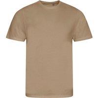 AWDis Men's Cascade logie T-Shirt in Light Sand | Size: Large