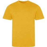AWDis Men's Cascade logie T-Shirt in Mustard | Size: Small